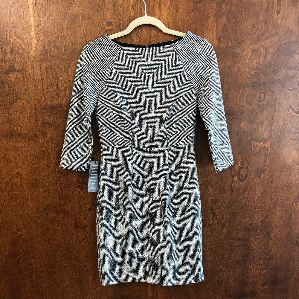 NWT | THE LIMITED | black white 3/4 sleeve dress